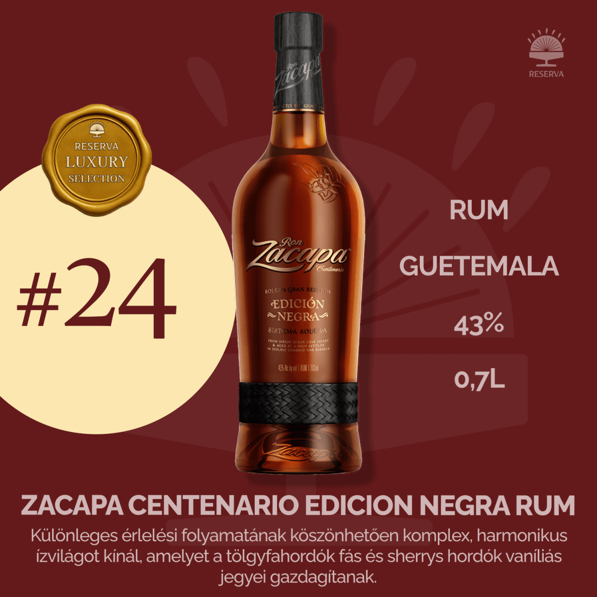 Reserva Luxury Selection Ajándék Ital (7YJ2KX4H) - Reserva
