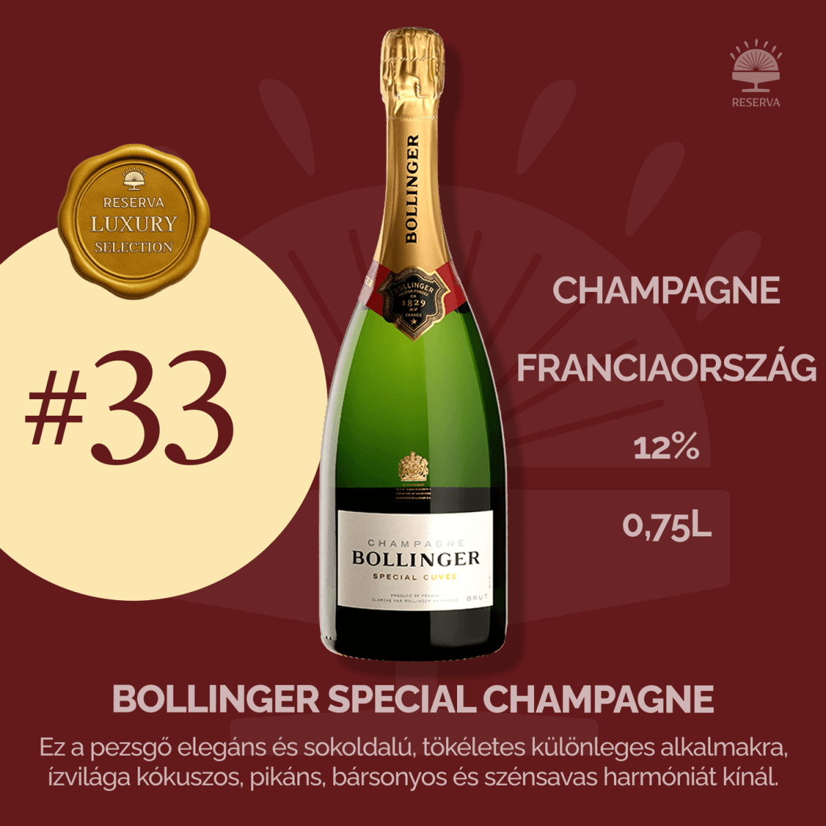 Reserva Luxury Selection Ajándék Ital (7YJ2KX4H) - Reserva