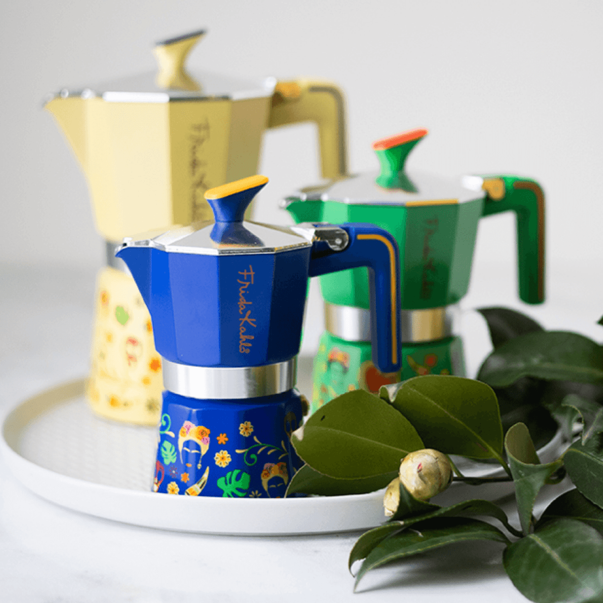 Pedrini® Frida Kahlo Kotyogós Kávéfőző - Sárga - Reserva