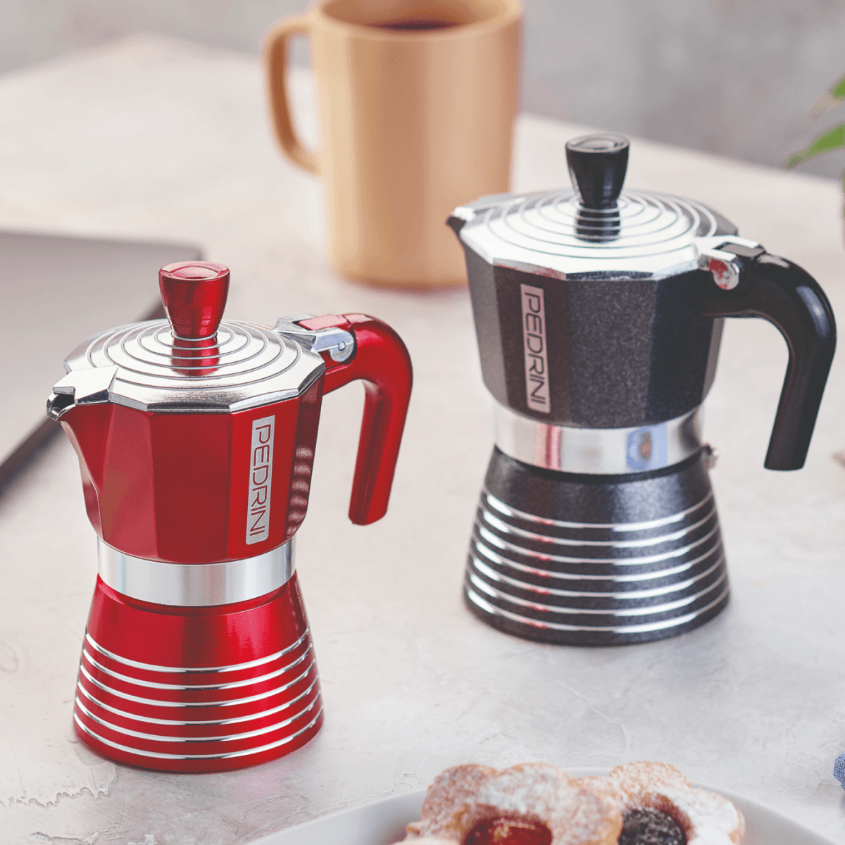 Pedrini® Infinity Kotyogós Kávéfőző - Fekete - Reserva